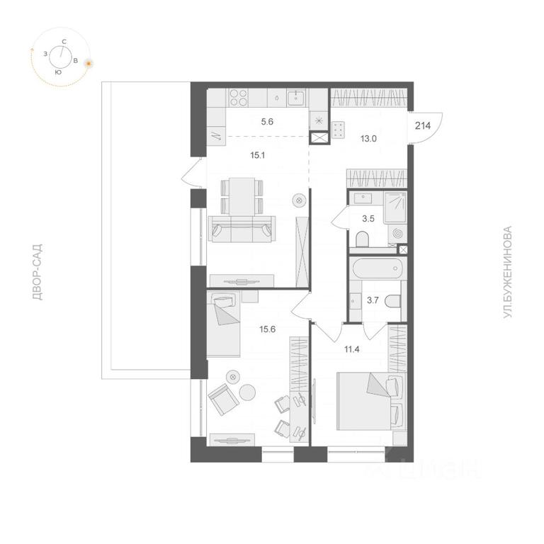 1-BD Apartment Sale, 67.9 sq. m. at ARTEL (Artel), Elektrozavodskaya Street, Moscow, Russia #1 1-BD Apartment Sale, 67.9 sq. m. at ARTEL (Artel), Elektrozavodskaya Street, Moscow, Russia #1
