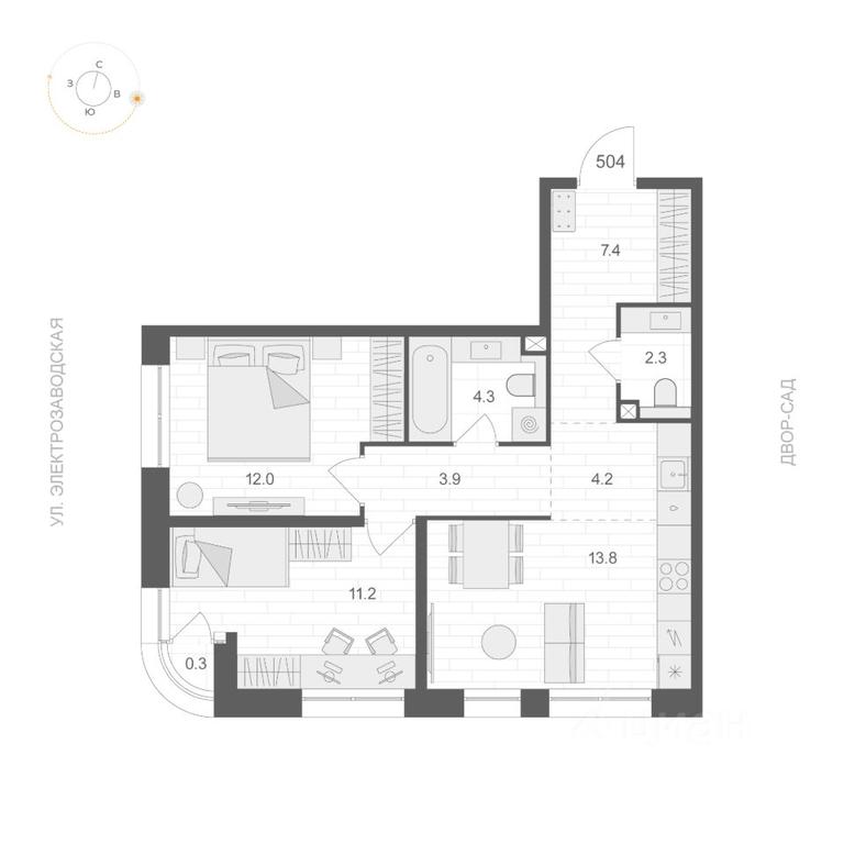 Продажа 1-комн. квартиры, 59,25 м² в ЖК «ARTEL (Артель)», Электрозаводская улица, Москва, Россия #1 Продажа 1-комн. квартиры, 59,25 м² в ЖК «ARTEL (Артель)», Электрозаводская улица, Москва, Россия #1