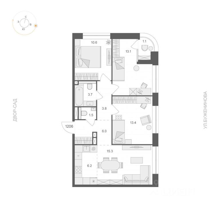 2-BD Apartment Sale, 74.15 sq. m. at ARTEL (Artel), Elektrozavodskaya Street, Moscow, Russia #1 2-BD Apartment Sale, 74.15 sq. m. at ARTEL (Artel), Elektrozavodskaya Street, Moscow, Russia #1