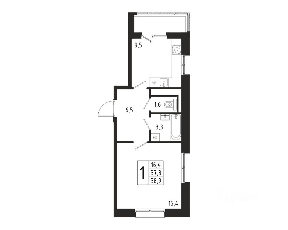 Apartment Sale, 38.9 sq. m. at Bereg, Beregovaya Street, Khimki, Moscow Region, Russia #1 Apartment Sale, 38.9 sq. m. at Bereg, Beregovaya Street, Khimki, Moscow Region, Russia #1