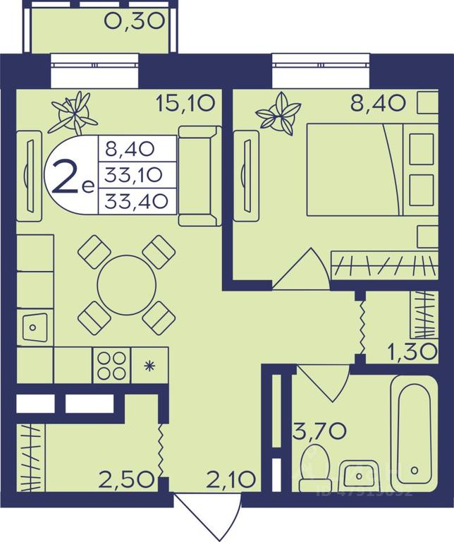 1-BD Apartment Sale, 33.5 sq. m. at Geroev, prospekt Geroyev, Zheleznodorozhny Microdistrict, Balashikha, Moscow Region, Russia #1 1-BD Apartment Sale, 33.5 sq. m. at Geroev, prospekt Geroyev, Zheleznodorozhny Microdistrict, Balashikha, Moscow Region, Russia #1