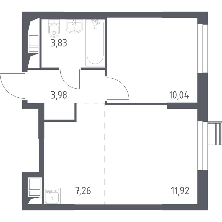 Apartment Sale, 37.1 sq. m. at Novoe Vnukovo, kvartal № 38, Kokoshkino Settlement, Moscow, Russia #1 Apartment Sale, 37.1 sq. m. at Novoe Vnukovo, kvartal № 38, Kokoshkino Settlement, Moscow, Russia #1