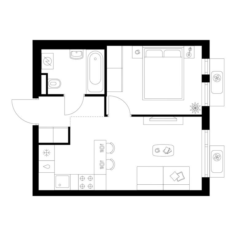 1-BD Apartment Sale, 32.4平方米 at Yaroslavskij kvartal, Yaroslavskiy Drive, 116, Korolyov, Moscow Region, Russia #1 1-BD Apartment Sale, 32.4平方米 at Yaroslavskij kvartal, Yaroslavskiy Drive, 116, Korolyov, Moscow Region, Russia #1