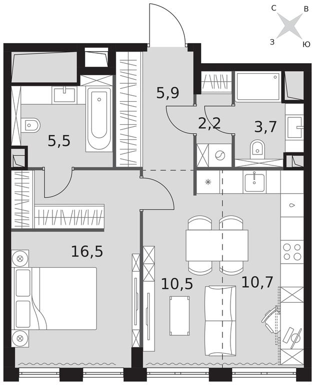 2-BD Apartment Sale, 55平方米 at Sydney City, Shenogina Street, 2, Moscow, Russia #1 2-BD Apartment Sale, 55平方米 at Sydney City, Shenogina Street, 2, Moscow, Russia #1