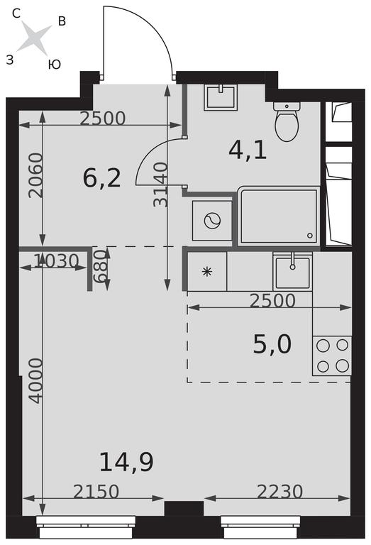 Apartment Sale, 30.2 sq. m. at Sydney City, Shenogina Street, 2, Moscow, Russia #2 Apartment Sale, 30.2 sq. m. at Sydney City, Shenogina Street, 2, Moscow, Russia #2