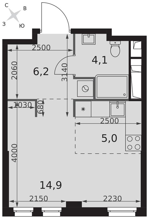 Apartment Sale, 30.2 sq. m. at Sydney City, Shenogina Street, 2, Moscow, Russia #2 Apartment Sale, 30.2 sq. m. at Sydney City, Shenogina Street, 2, Moscow, Russia #2