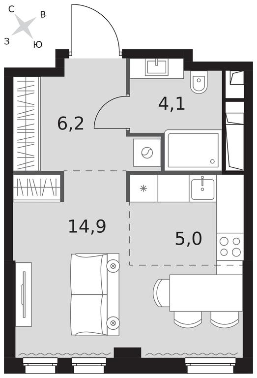 Apartment Sale, 30.2 sq. m. at Sydney City, Shenogina Street, 2, Moscow, Russia #1 Apartment Sale, 30.2 sq. m. at Sydney City, Shenogina Street, 2, Moscow, Russia #1