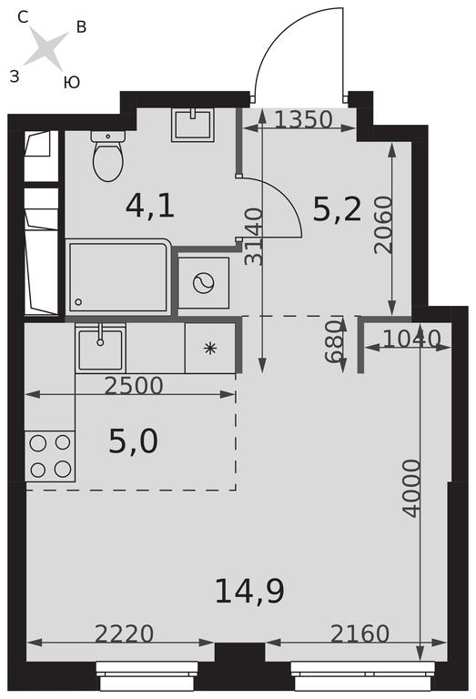 Apartment Sale, 29.2 sq. m. at Sydney City, Shenogina Street, 2, Moscow, Russia #2 Apartment Sale, 29.2 sq. m. at Sydney City, Shenogina Street, 2, Moscow, Russia #2