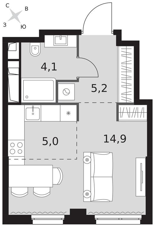 Apartment Sale, 29.2 sq. m. at Sydney City, Shenogina Street, 2, Moscow, Russia #1 Apartment Sale, 29.2 sq. m. at Sydney City, Shenogina Street, 2, Moscow, Russia #1