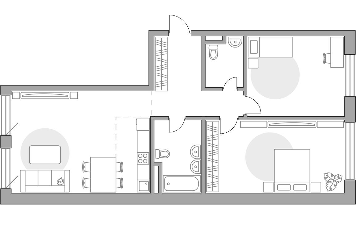 3-BD Apartment Sale, 87.71平方米 at MYPRIORITY Basmanny, Malaya Pochtovaya Street, 12с6, Moscow, Russia #1