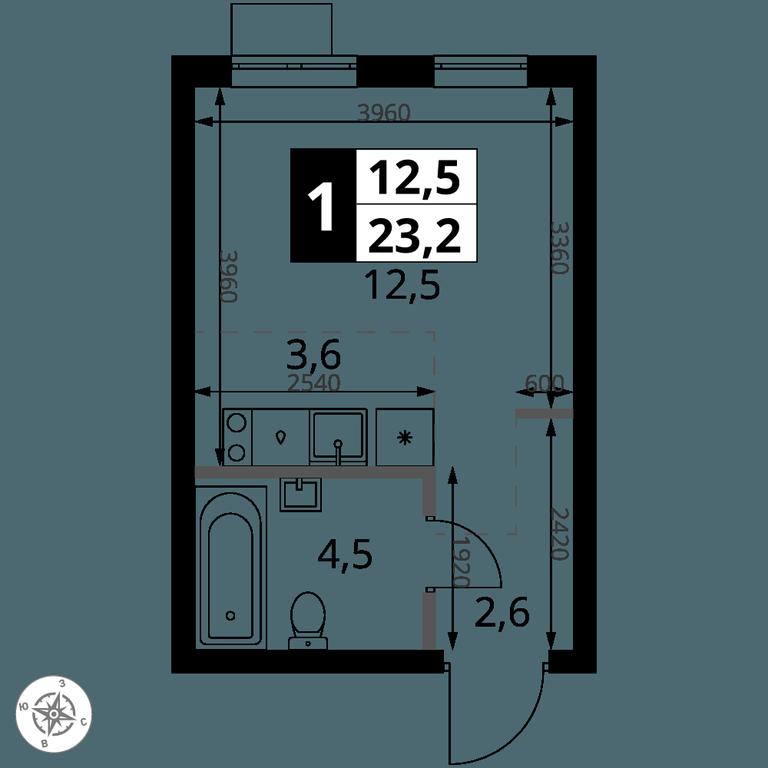 Apartment Sale, 23.2平方米 at 1 Yasenevskij, Kvartal № 24, Mosrentgen Settlement, Moscow, Russia #1 Apartment Sale, 23.2平方米 at 1 Yasenevskij, Kvartal № 24, Mosrentgen Settlement, Moscow, Russia #1