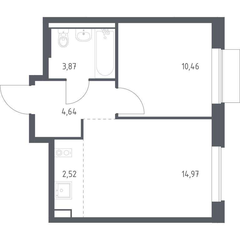 Apartment Sale, 36.46 sq. m. at Novoe Vnukovo, kvartal № 38, Kokoshkino Settlement, Moscow, Russia #1 Apartment Sale, 36.46 sq. m. at Novoe Vnukovo, kvartal № 38, Kokoshkino Settlement, Moscow, Russia #1