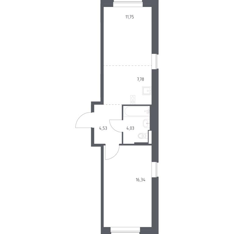 Apartment Sale, 44.43平方米 at Novoe Vnukovo, kvartal № 38, Kokoshkino Settlement, Moscow, Russia #1 Apartment Sale, 44.43平方米 at Novoe Vnukovo, kvartal № 38, Kokoshkino Settlement, Moscow, Russia #1