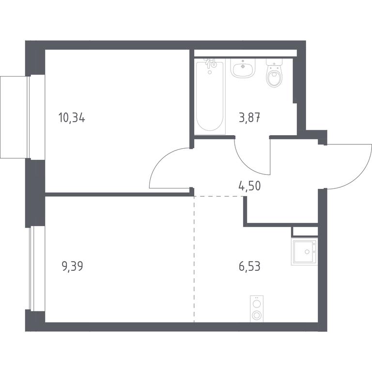 Продажа квартиры, 34,63 м² в ЖК «Новое Внуково», квартал № 38, поселение Кокошкино, Москва, Россия #1 Продажа квартиры, 34,63 м² в ЖК «Новое Внуково», квартал № 38, поселение Кокошкино, Москва, Россия #1