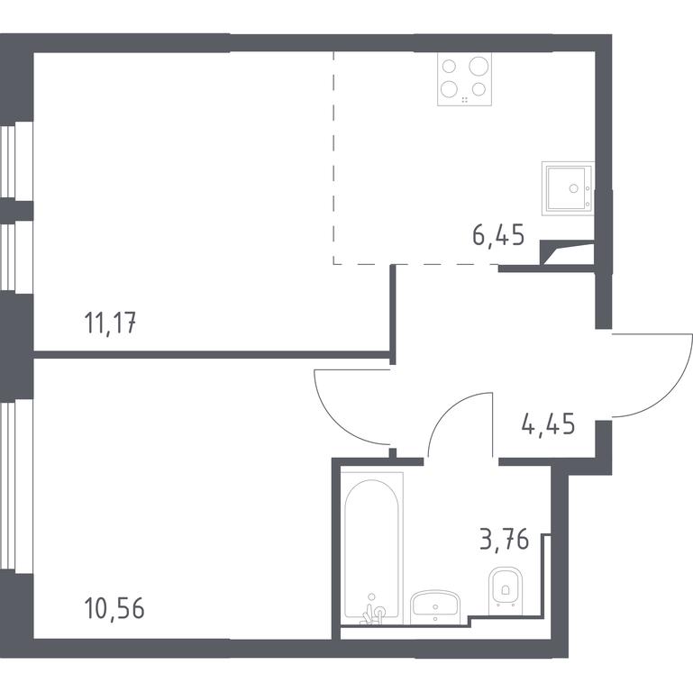 Apartment Sale, 36.39平方米 at Ostafevo, Ostafyevskoe Highway, 12к1, Ryazanovskoe Settlement, Moscow, Russia #1 Apartment Sale, 36.39平方米 at Ostafevo, Ostafyevskoe Highway, 12к1, Ryazanovskoe Settlement, Moscow, Russia #1