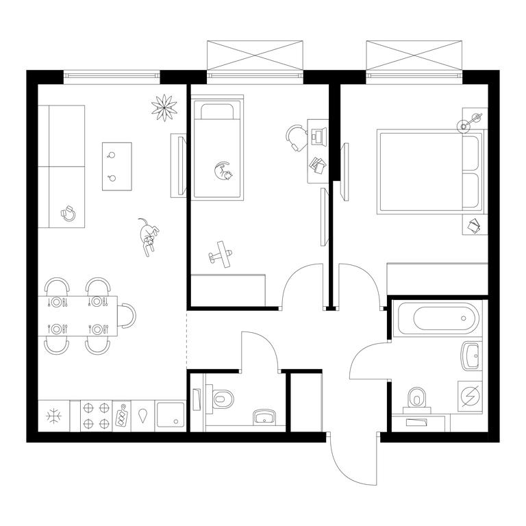 2-BD Apartment Sale, 52.1 sq. m. at Tomilinskiy Bulvar, Novaya Street, 1, Kotelniki, Moscow Region, Russia #1 2-BD Apartment Sale, 52.1 sq. m. at Tomilinskiy Bulvar, Novaya Street, 1, Kotelniki, Moscow Region, Russia #1