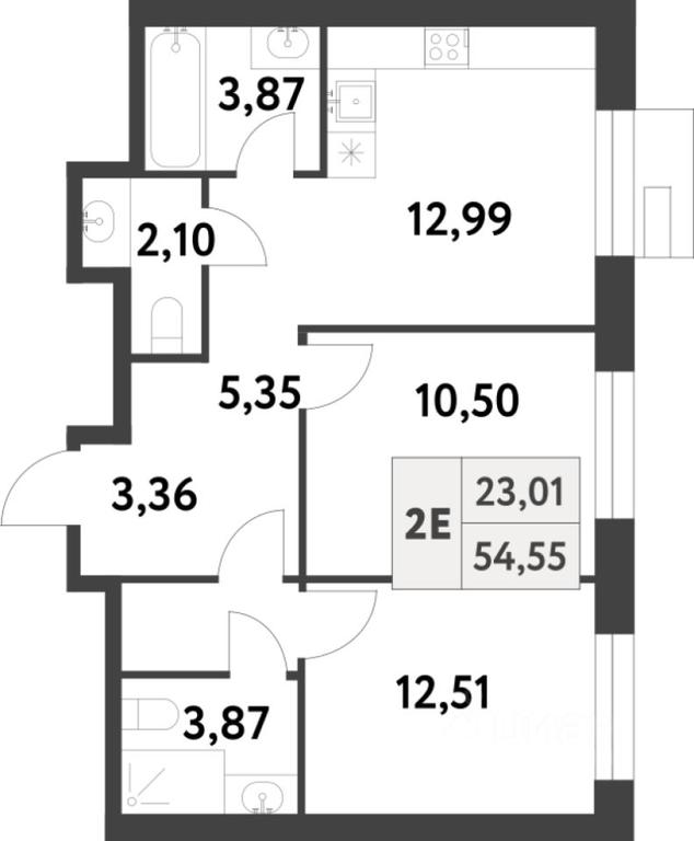 1-BD Apartment Sale, 54.7 sq. m. at Smart Garden (Smart Garden), 5-ya ulitsa Lesnyye Polyany, posyolok Gazoprovod, Kommunarka District, Novomoskovskiy Administrative Okrug, Moscow, Russia #1 1-BD Apartment Sale, 54.7 sq. m. at Smart Garden (Smart Garden), 5-ya ulitsa Lesnyye Polyany, posyolok Gazoprovod, Kommunarka District, Novomoskovskiy Administrative Okrug, Moscow, Russia #1