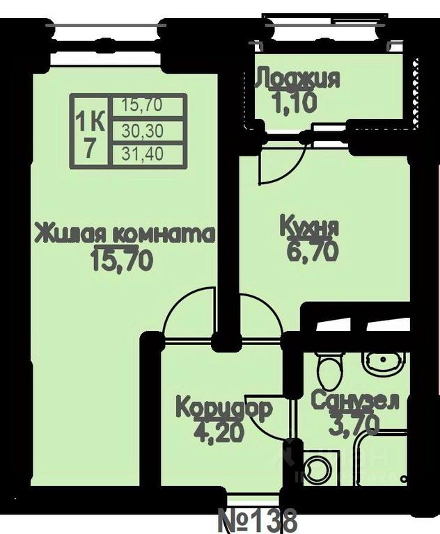 Apartment Sale, 31 sq. m. at Atlantis, Novomytischinsky Avenue, Mytischi, Moscow Region, Russia #1 Apartment Sale, 31 sq. m. at Atlantis, Novomytischinsky Avenue, Mytischi, Moscow Region, Russia #1