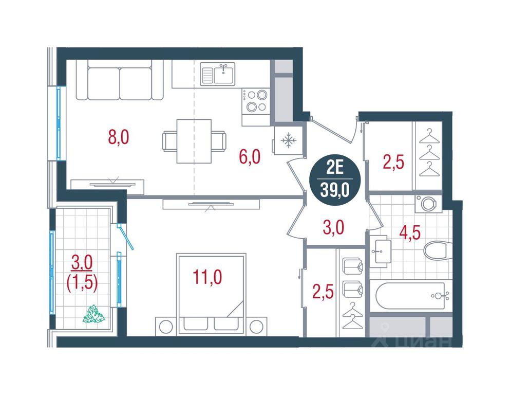 Apartment Sale, 39 sq. m. at RUSICh-Kantemirovskiy, Kavkazsky Boulevard, Moscow, Russia #1 Apartment Sale, 39 sq. m. at RUSICh-Kantemirovskiy, Kavkazsky Boulevard, Moscow, Russia #1