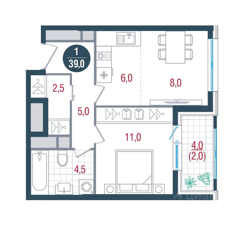 Apartment Sale, 39 sq. m. at RUSICh-Kantemirovskiy, Kavkazsky Boulevard, Moscow, Russia #1 Apartment Sale, 39 sq. m. at RUSICh-Kantemirovskiy, Kavkazsky Boulevard, Moscow, Russia #1