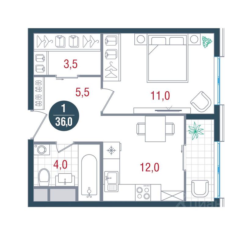 Apartment Sale, 36 sq. m. at RUSICh-Kantemirovskiy, Kavkazsky Boulevard, Moscow, Russia #1 Apartment Sale, 36 sq. m. at RUSICh-Kantemirovskiy, Kavkazsky Boulevard, Moscow, Russia #1