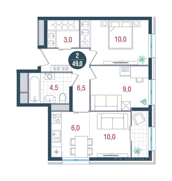 Apartment Sale, 49 sq. m. at RUSICh-Kantemirovskiy, Kavkazsky Boulevard, Moscow, Russia #1 Apartment Sale, 49 sq. m. at RUSICh-Kantemirovskiy, Kavkazsky Boulevard, Moscow, Russia #1