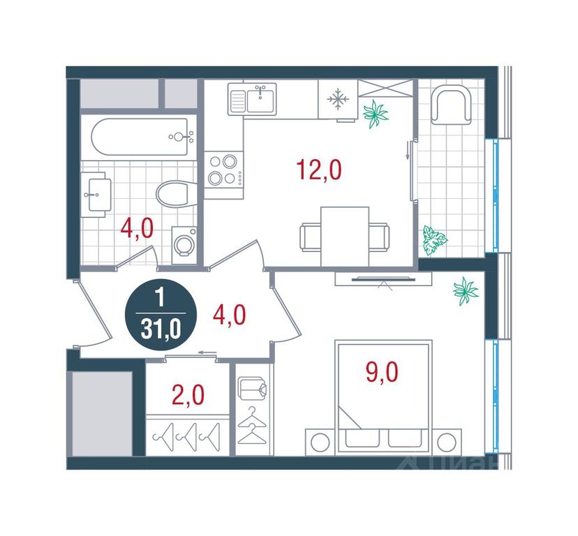 Apartment Sale, 31 sq. m. at RUSICh-Kantemirovskiy, Kavkazsky Boulevard, Moscow, Russia #1 Apartment Sale, 31 sq. m. at RUSICh-Kantemirovskiy, Kavkazsky Boulevard, Moscow, Russia #1