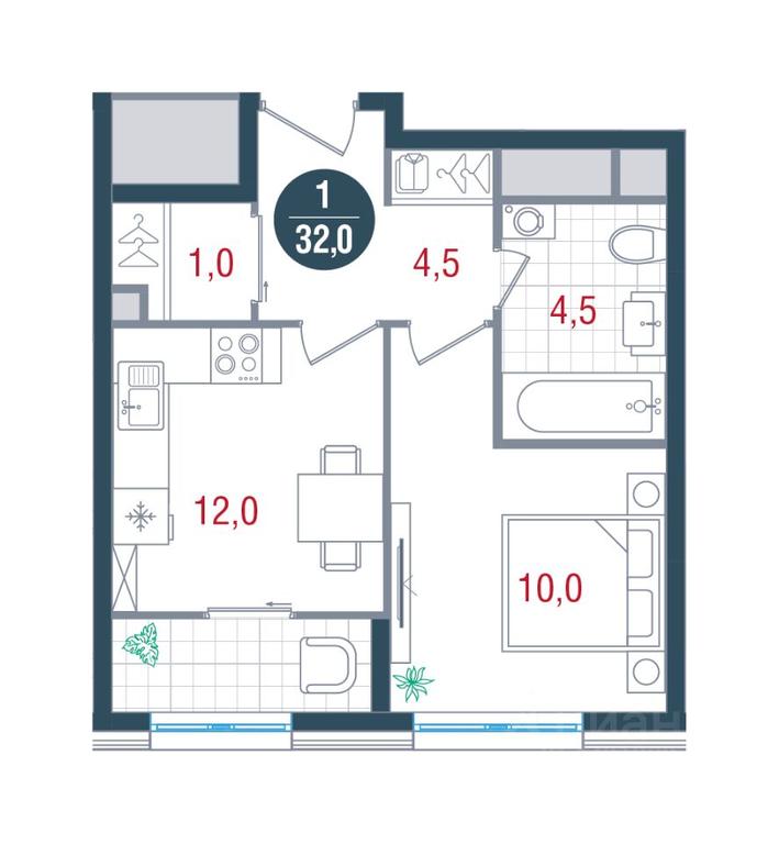 Apartment Sale, 32 sq. m. at RUSICh-Kantemirovskiy, Kavkazsky Boulevard, Moscow, Russia #1 Apartment Sale, 32 sq. m. at RUSICh-Kantemirovskiy, Kavkazsky Boulevard, Moscow, Russia #1
