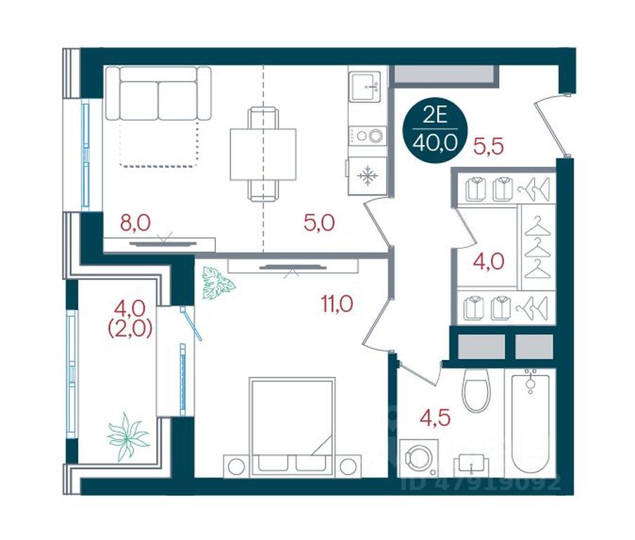 Apartment Sale, 40 sq. m. at RUSICh-Kantemirovskiy, Kavkazsky Boulevard, Moscow, Russia #1 Apartment Sale, 40 sq. m. at RUSICh-Kantemirovskiy, Kavkazsky Boulevard, Moscow, Russia #1