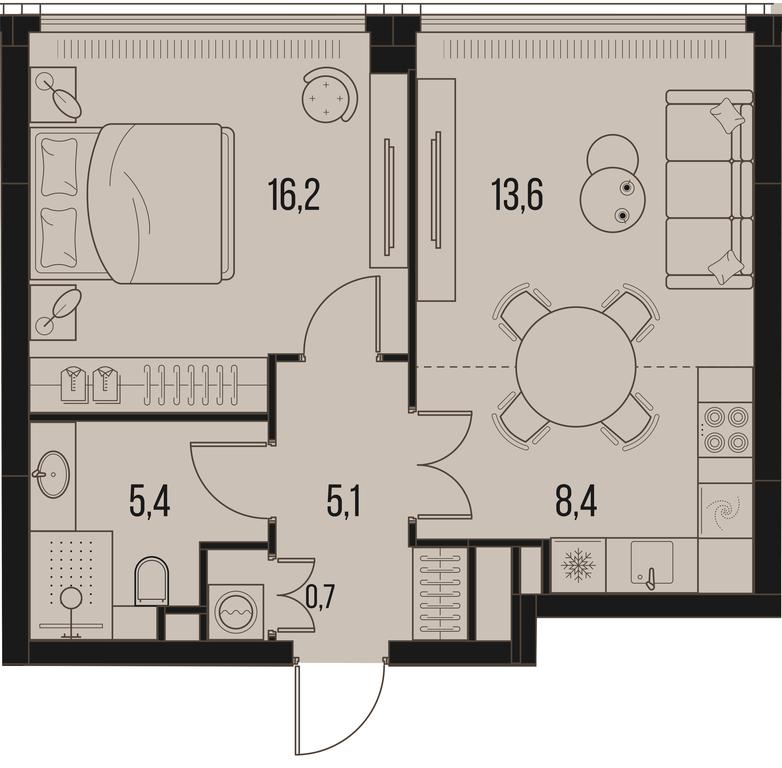 1-BD Apartment Sale, 49.4 sq. m. at High Life, Letnikovskaya Street, 11/10с1, Moscow, Russia #1 1-BD Apartment Sale, 49.4 sq. m. at High Life, Letnikovskaya Street, 11/10с1, Moscow, Russia #1