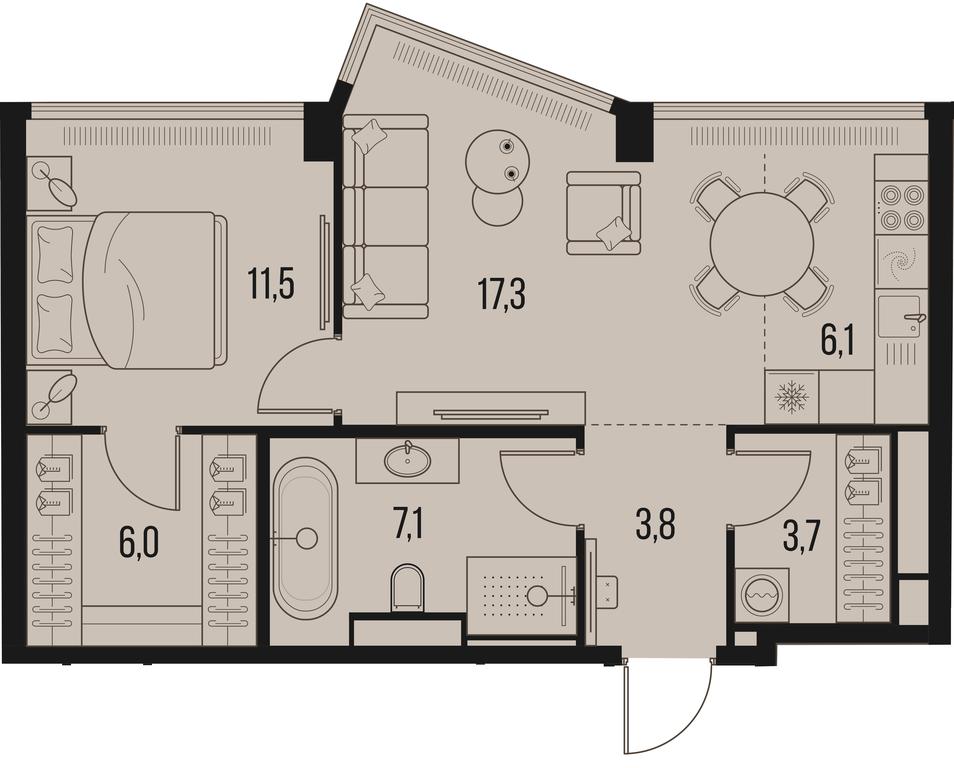 1-BD Apartment Sale, 55.5 sq. m. at High Life, Letnikovskaya Street, 11/10с1, Moscow, Russia #1 1-BD Apartment Sale, 55.5 sq. m. at High Life, Letnikovskaya Street, 11/10с1, Moscow, Russia #1