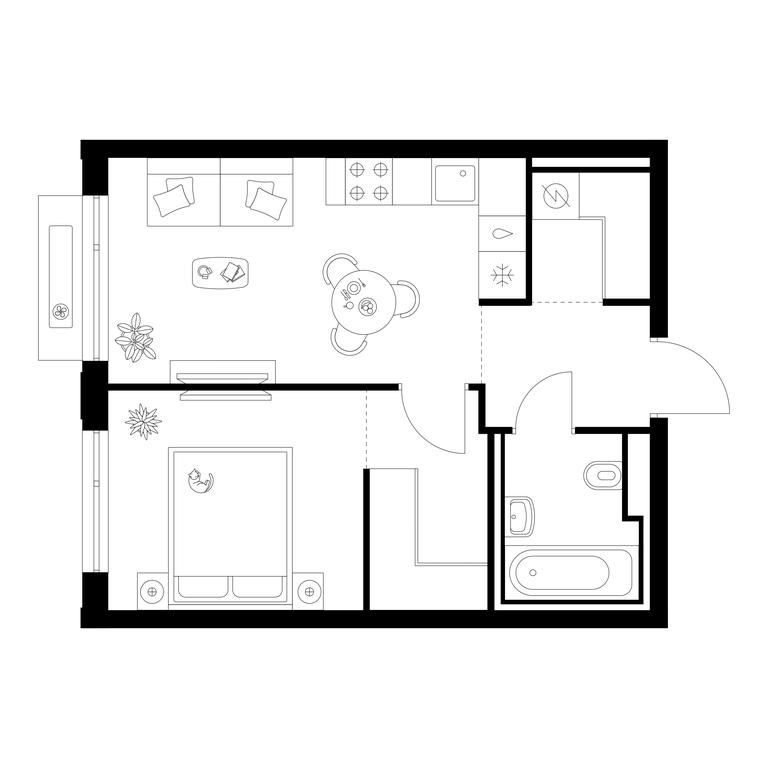 1-BD Apartment Sale, 37.1平方米 at Zelionyi Park, 687-y proyezd, 15с2, Zelenograd, Moscow, Russia #1 1-BD Apartment Sale, 37.1平方米 at Zelionyi Park, 687-y proyezd, 15с2, Zelenograd, Moscow, Russia #1