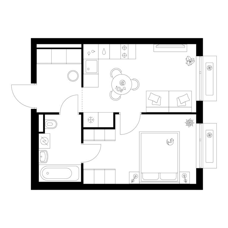1-BD Apartment Sale, 34 sq. m. at Zelionyi Park, 687-y proyezd, 15с2, Zelenograd, Moscow, Russia #1 1-BD Apartment Sale, 34 sq. m. at Zelionyi Park, 687-y proyezd, 15с2, Zelenograd, Moscow, Russia #1