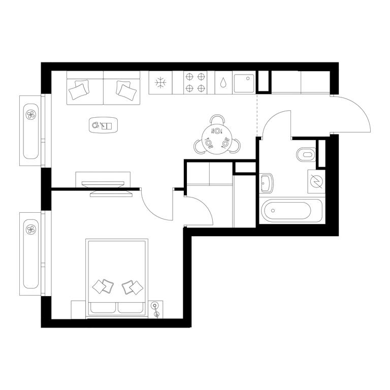 1-BD Apartment Sale, 34.8 sq. m. at Zelionyi Park, 687-y proyezd, 15с2, Zelenograd, Moscow, Russia #1 1-BD Apartment Sale, 34.8 sq. m. at Zelionyi Park, 687-y proyezd, 15с2, Zelenograd, Moscow, Russia #1