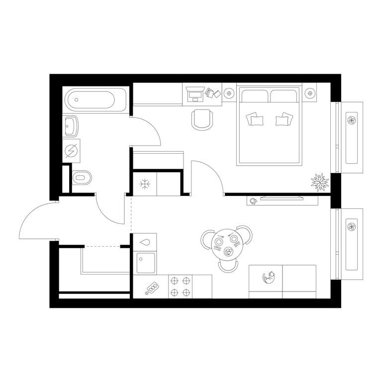 1-BD Apartment Sale, 35.6 sq. m. at Zelionyi Park, 687-y proyezd, 15с2, Zelenograd, Moscow, Russia #1 1-BD Apartment Sale, 35.6 sq. m. at Zelionyi Park, 687-y proyezd, 15с2, Zelenograd, Moscow, Russia #1
