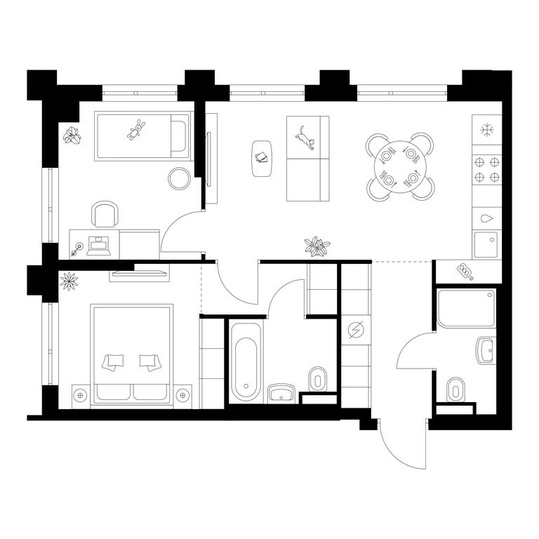 2-BD Apartment Sale, 51.7 sq. m. at Zelionyi Park, 687-y proyezd, 15с2, Zelenograd, Moscow, Russia #1 2-BD Apartment Sale, 51.7 sq. m. at Zelionyi Park, 687-y proyezd, 15с2, Zelenograd, Moscow, Russia #1