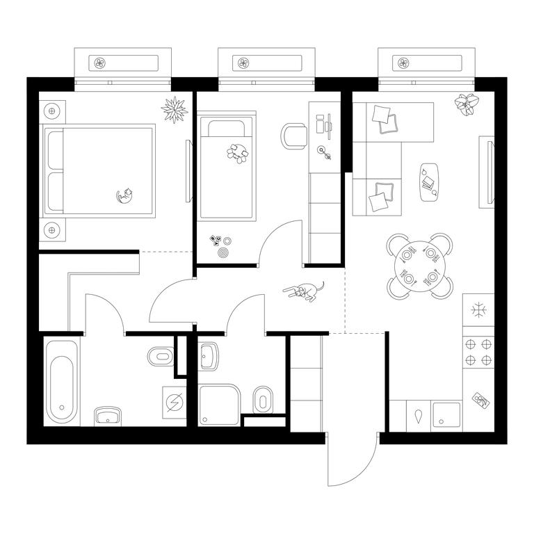 2-BD Apartment Sale, 51.2 sq. m. at Zelionyi Park, 687-y proyezd, 15с2, Zelenograd, Moscow, Russia #1 2-BD Apartment Sale, 51.2 sq. m. at Zelionyi Park, 687-y proyezd, 15с2, Zelenograd, Moscow, Russia #1