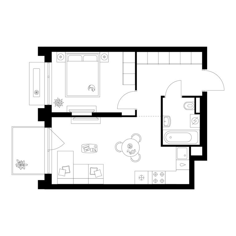 1-BD Apartment Sale, 39.8 sq. m. at Zelionyi Park, 687-y proyezd, 15с2, Zelenograd, Moscow, Russia #1 1-BD Apartment Sale, 39.8 sq. m. at Zelionyi Park, 687-y proyezd, 15с2, Zelenograd, Moscow, Russia #1