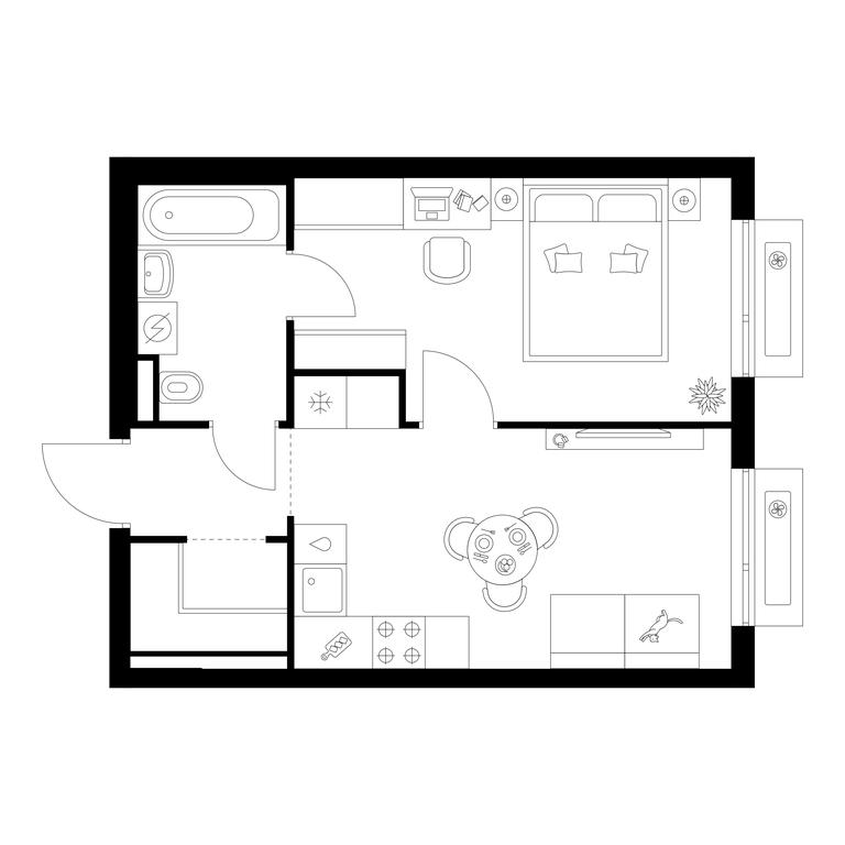 1-BD Apartment Sale, 36.5 sq. m. at Zelionyi Park, 687-y proyezd, 15с2, Zelenograd, Moscow, Russia #1 1-BD Apartment Sale, 36.5 sq. m. at Zelionyi Park, 687-y proyezd, 15с2, Zelenograd, Moscow, Russia #1