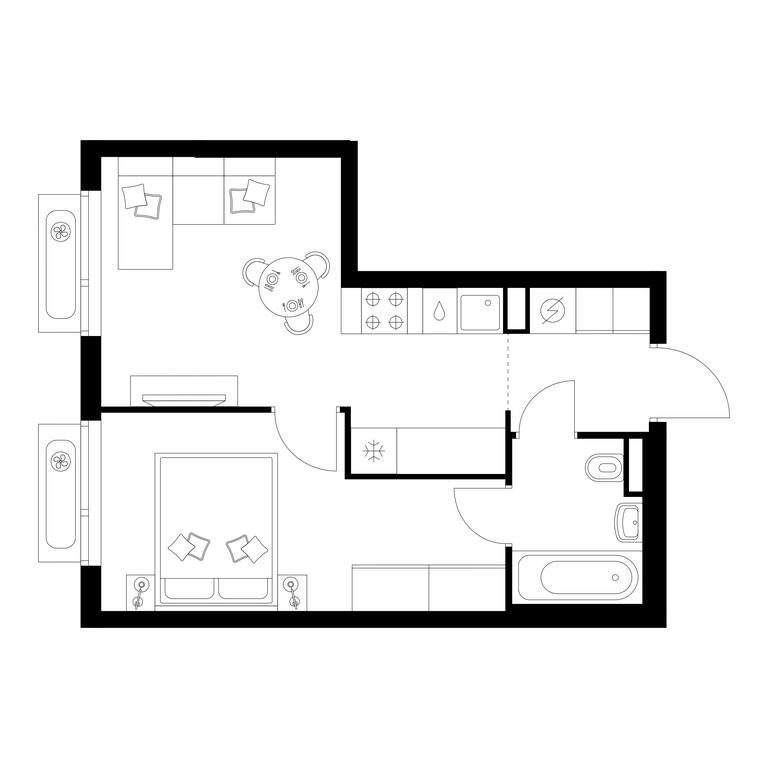1-BD Apartment Sale, 33.9 sq. m. at Zelionyi Park, 687-y proyezd, 15с2, Zelenograd, Moscow, Russia #1 1-BD Apartment Sale, 33.9 sq. m. at Zelionyi Park, 687-y proyezd, 15с2, Zelenograd, Moscow, Russia #1