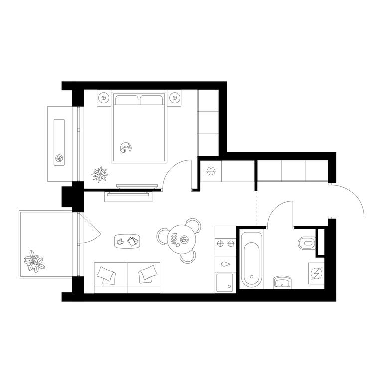 1-BD Apartment Sale, 32.9 sq. m. at Zelionyi Park, 687-y proyezd, 15с2, Zelenograd, Moscow, Russia #1 1-BD Apartment Sale, 32.9 sq. m. at Zelionyi Park, 687-y proyezd, 15с2, Zelenograd, Moscow, Russia #1