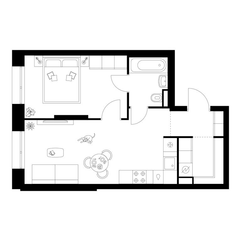 1-BD Apartment Sale, 41.6 sq. m. at Zelionyi Park, 687-y proyezd, 15с2, Zelenograd, Moscow, Russia #1 1-BD Apartment Sale, 41.6 sq. m. at Zelionyi Park, 687-y proyezd, 15с2, Zelenograd, Moscow, Russia #1