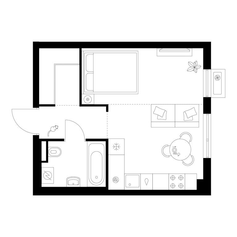 1-BD Apartment Sale, 30.6平方米 at Zelionyi Park, 687-y proyezd, 15с2, Zelenograd, Moscow, Russia #1 1-BD Apartment Sale, 30.6平方米 at Zelionyi Park, 687-y proyezd, 15с2, Zelenograd, Moscow, Russia #1