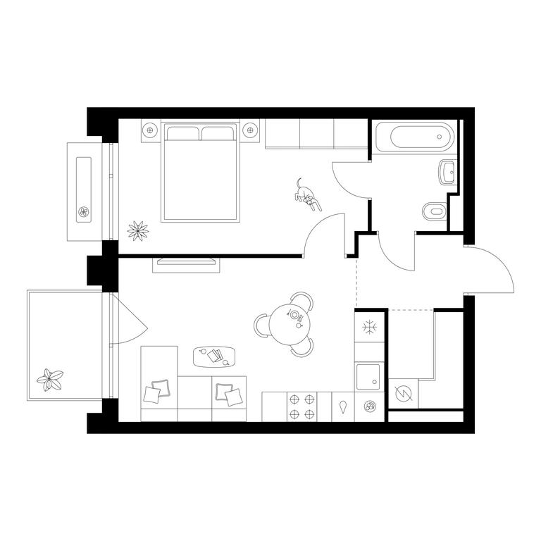 1-BD Apartment Sale, 40.8 sq. m. at Zelionyi Park, 687-y proyezd, 15с2, Zelenograd, Moscow, Russia #1 1-BD Apartment Sale, 40.8 sq. m. at Zelionyi Park, 687-y proyezd, 15с2, Zelenograd, Moscow, Russia #1