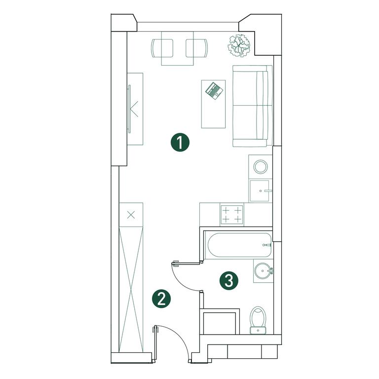 Apartment Sale, 28.6 sq. m. at Very, Botanicheskaya Street, 29, Moscow, Russia #1 Apartment Sale, 28.6 sq. m. at Very, Botanicheskaya Street, 29, Moscow, Russia #1