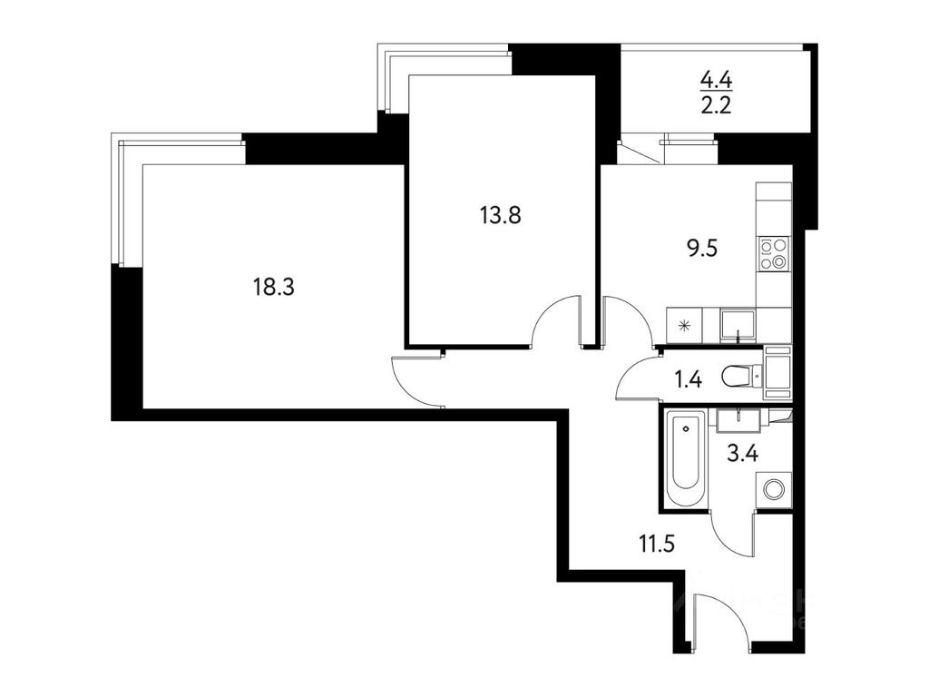 1-BD Apartment Sale, 60.14 sq. m. at Solnechny Park, zhiloy kompleks Solnechny park, Schyolkovo, Moscow Region, Russia #1 1-BD Apartment Sale, 60.14 sq. m. at Solnechny Park, zhiloy kompleks Solnechny park, Schyolkovo, Moscow Region, Russia #1