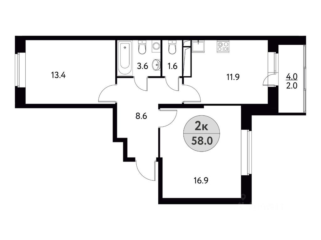 1-BD Apartment Sale, 58 sq. m. at Solnechnaya dolina, Fryanovskoye shosse, 64к1, Schyolkovo, Moscow Region, Russia #1 1-BD Apartment Sale, 58 sq. m. at Solnechnaya dolina, Fryanovskoye shosse, 64к1, Schyolkovo, Moscow Region, Russia #1