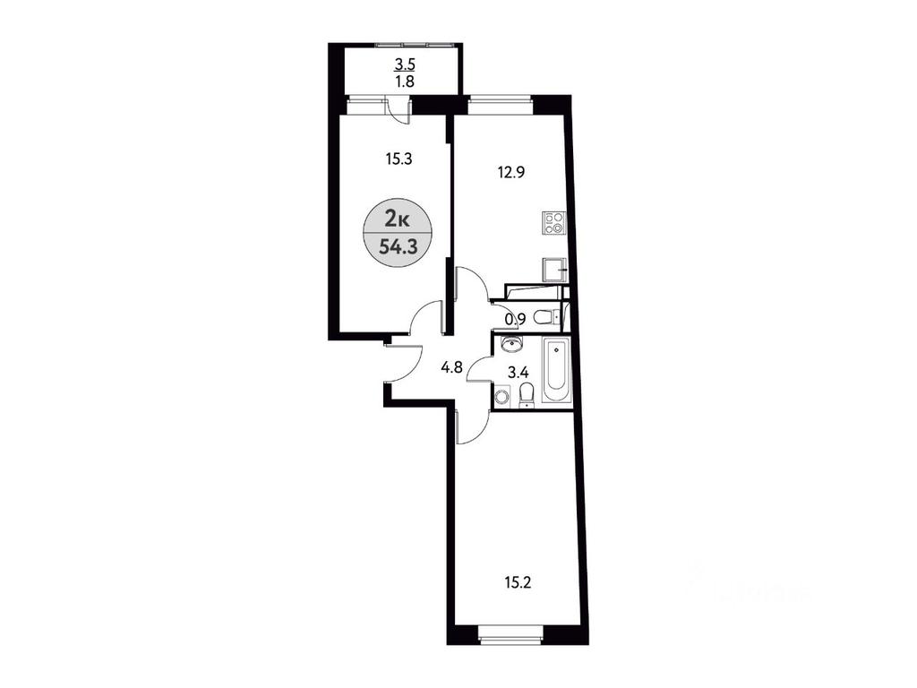 1-BD Apartment Sale, 54.3 sq. m. at Solnechnaya dolina, Fryanovskoye shosse, 64к1, Schyolkovo, Moscow Region, Russia #1 1-BD Apartment Sale, 54.3 sq. m. at Solnechnaya dolina, Fryanovskoye shosse, 64к1, Schyolkovo, Moscow Region, Russia #1