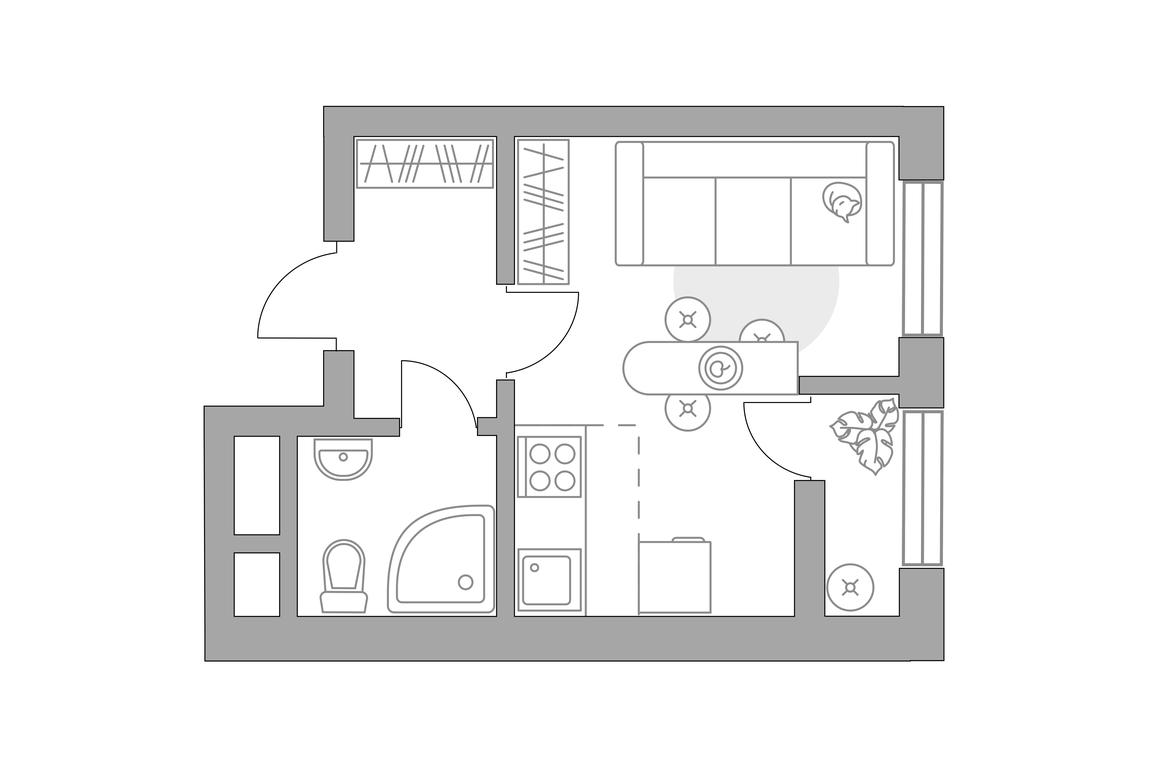 Apartment Sale, 22.74平方米 at Pekhra, Yaganova Street, 5, Balashikha, Moscow Region, Russia #1