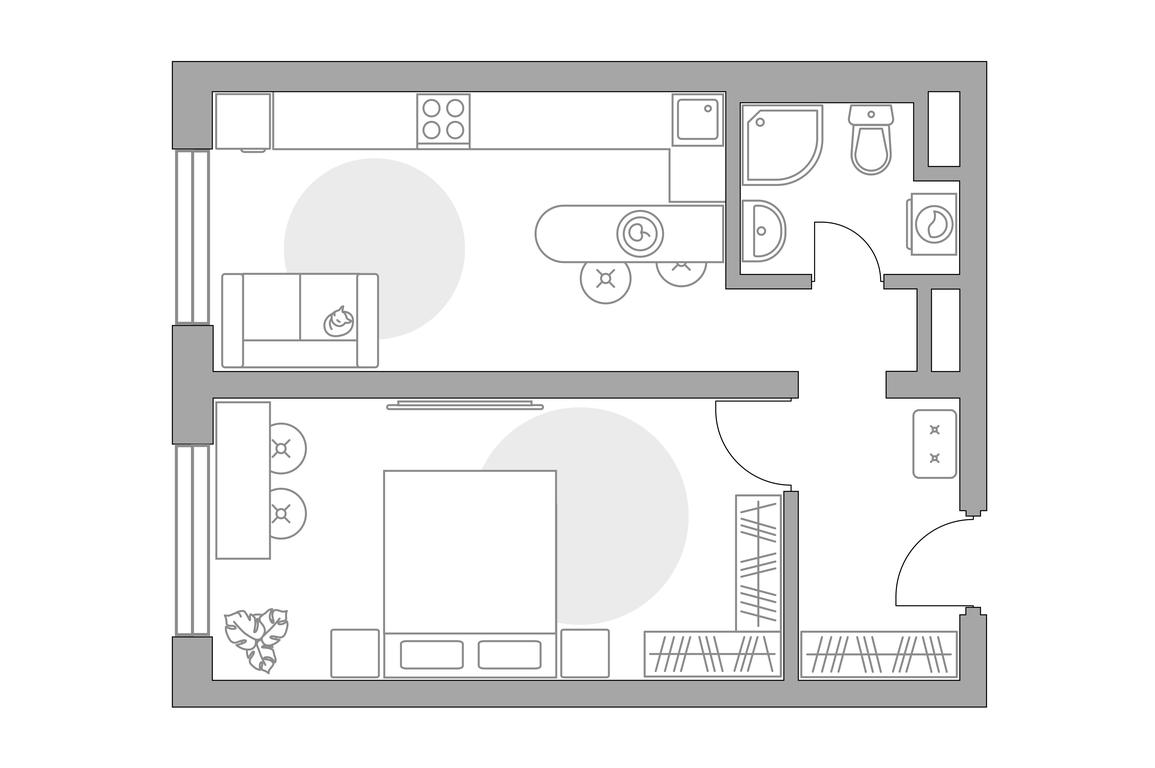 1-BD Apartment Sale, 39.5 sq. m. at Novaya Alekseevskaya rosha, Lukino Street, вл49, Balashikha, Moscow Region, Russia #1